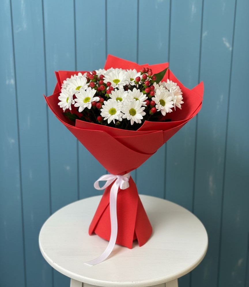 Букет цветов из: Хризантемы в Мальчевской