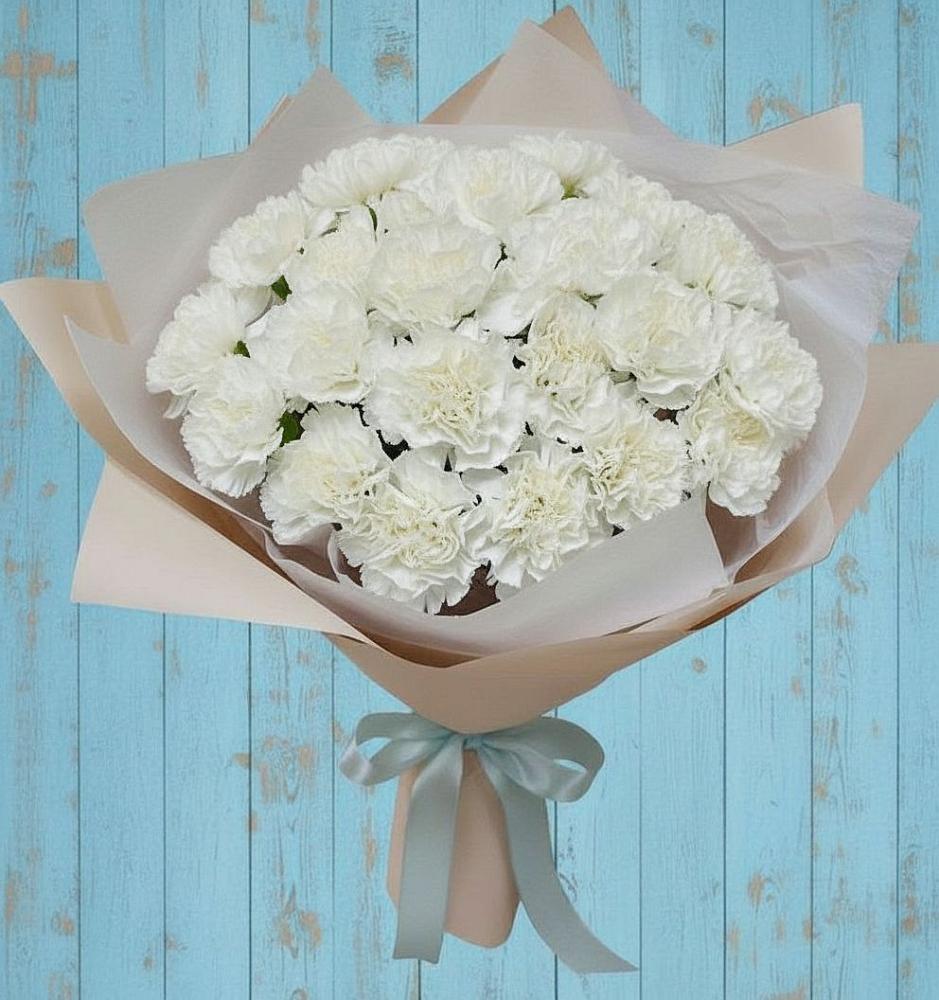 Букет цветов из: Гвоздики в Мальчевской