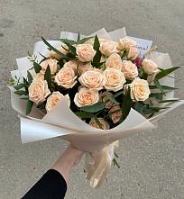 Букет Кремовые розы Латте в Мальчевской
