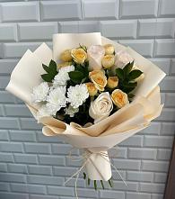 Букет цветов из:  Розы и Хризантемы в Мальчевской