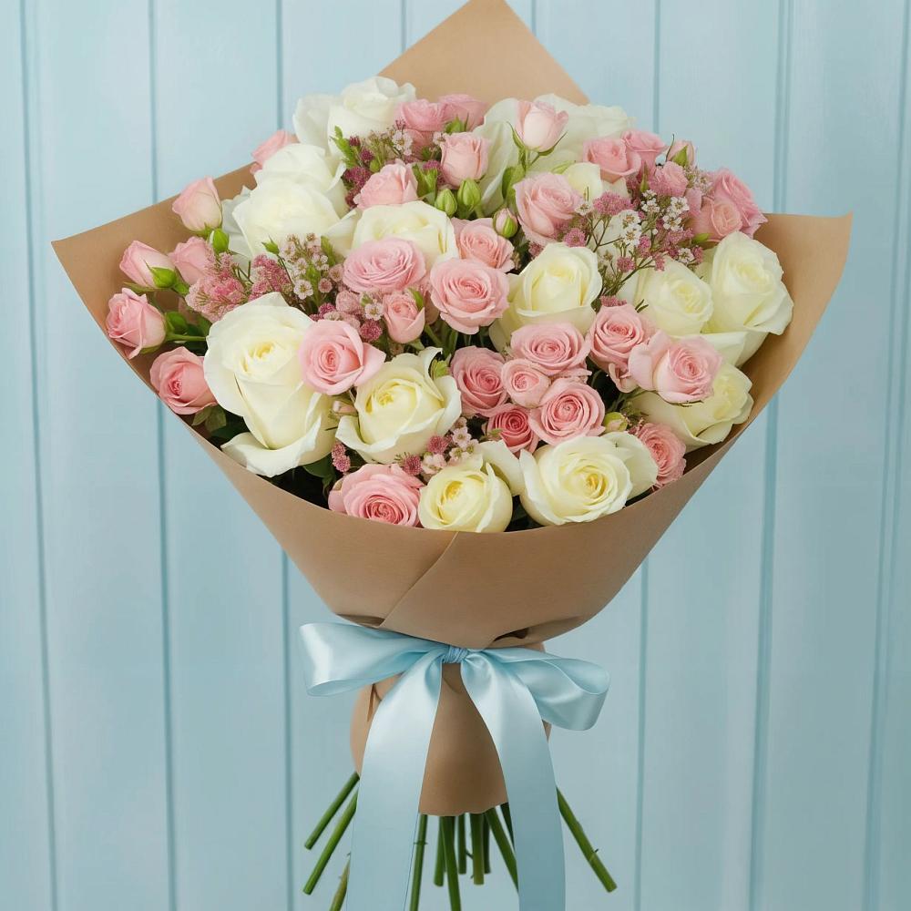 Букет цветов из: Розы в Мальчевской