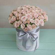 Цветочная композиция из Розы в шляпной коробке #REPLACE_PRED# Мальчевской