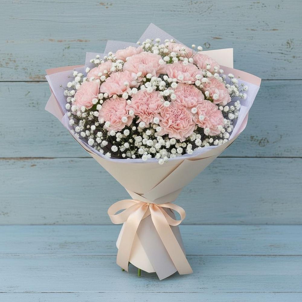 Букет цветов из: Гвоздики в Мальчевской