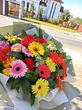 Букет цветов из:  Герберы #REPLACE_PRED# Мальчевской