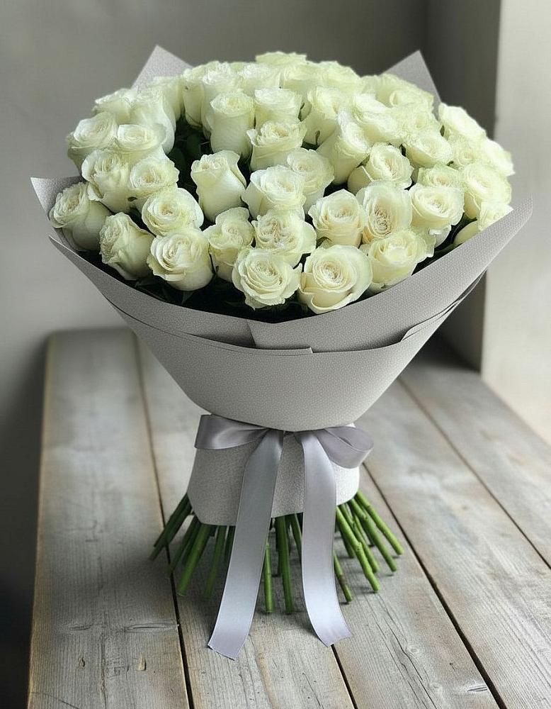 Букет 35 Белых роз в Мальчевской