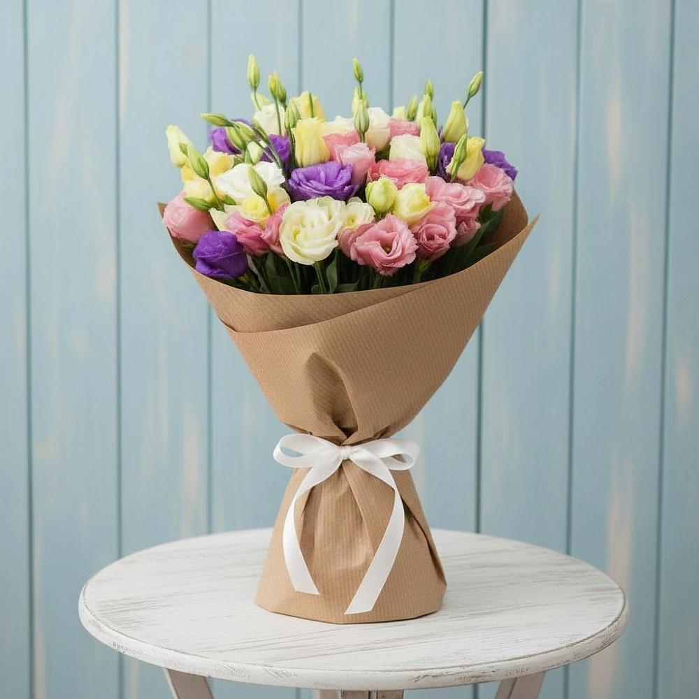 Букет цветов из: Лизиантусы в Мальчевской