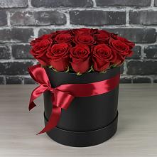 Цветочная композиция из Розы в шляпной коробке в Мальчевской