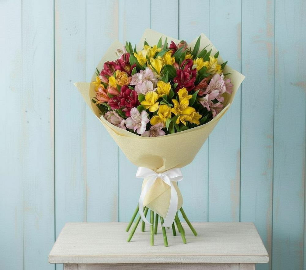 Букет цветов из: Альстромерии в Мальчевской