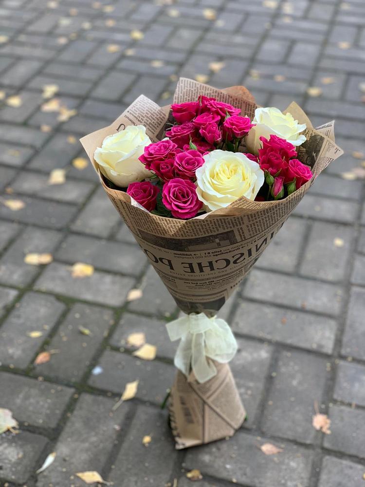 Букет цветов из: Розы в Мальчевской