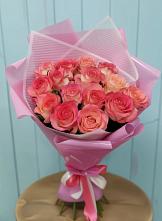 Букет 15 Розовых роз Равель #REPLACE_PRED# Мальчевской
