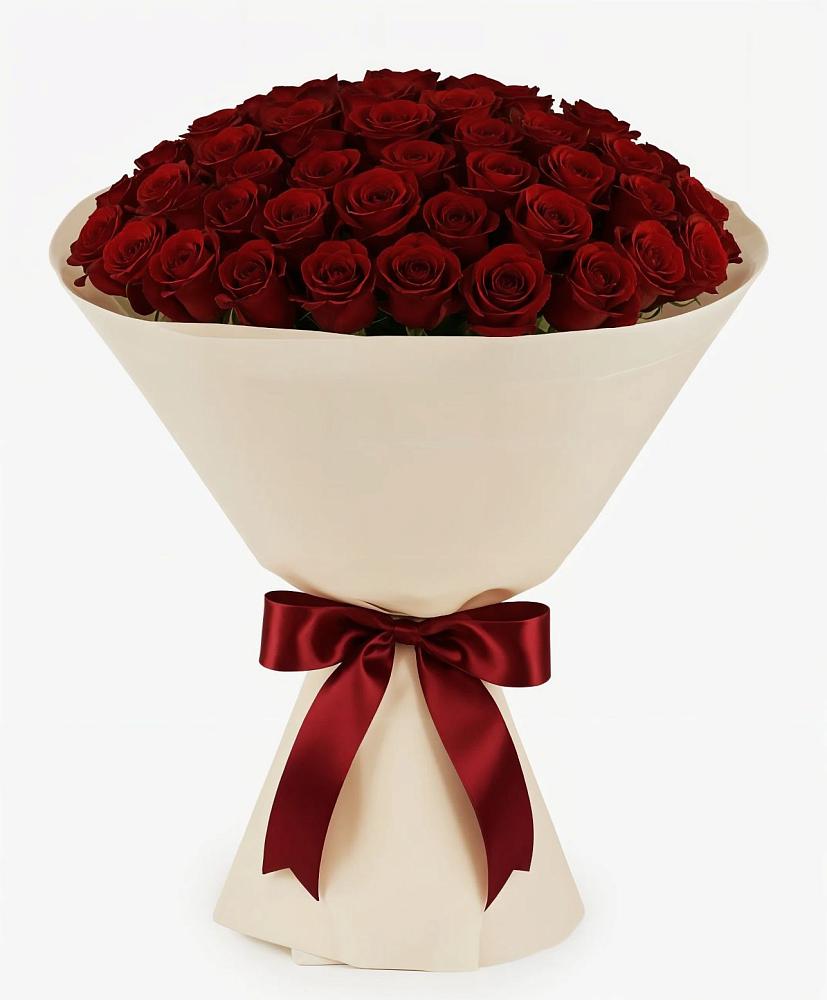 Букет 101 Бордовая роза Блэк Бакарра в Мальчевской