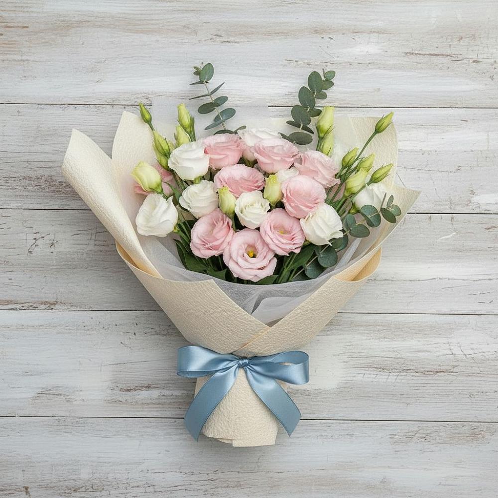 Букет цветов из: Лизиантусы в Мальчевской